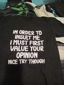 Men's Funny T-Shirt Graphic T-Shirt For Men Funny, In Order To Insult Me T-Shirt. Joke Sarcastic Tee T-Shirt Soft Fabric, Breathable, Comfortable Short Sleeve T-Shirts Perfect For Summer - màu đen - Xem 2