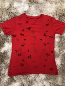 Women's Baby Look Gold Cat New Release - 紅色 - 查看 2