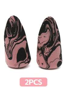 2/6/8/10/20pcs Rocket Shaped Makeup Sponges, Black & Pink, Latex-Free, Hydrophilic Polyurethane For Foundation, BB Cream, Concealer - Multicolor - View 16