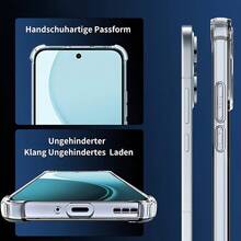 2件裝透明Moto手機殼，適用於Moto Edge50 Neo/Moto G86/Moto G24/Moto G14/Moto E14/Moto G06。防震手機殼、極簡手機殼、時尚手機殼、純色手機殼、手機保護殼，親膚不刮傷、耐衝擊、防塵且防靜電。 - 透明1 - 查看 2
