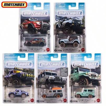 Mattel Matchbox 1:64 比例合金车模，城市英雄交通系列主题合金车模，金属车身及底盘，仿真车，路虎、、宝马、阿尔法罗密欧、奥斯汀、沃尔沃等车型可选，GGF12 收藏玩具，男孩礼物，玩具收藏家的理想之选，1 件装