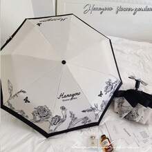 1pc Cartoon Foldable Umbrella, UV Protection, Sun And Rain Dual-Use, Automatic Umbrella, Portable Umbrella For Women - Multicolor - View 14