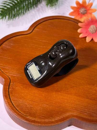 Adjustable Finger Ring With Rolling Bead, Mini Electronic Counter, Multi-Color Options, Mechanical Rolling Bead Counting, Retro Luxurious Feel Electronic Rosary Counter, Compact & Portable, Suitable For Praying, Home Counting, Commercial Use, Etc.