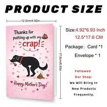1 Mother'S Day Card + 1 Envelope | Funny Dog-Themed Greeting Card Perfect For Pet Lovers And Moms Who Appreciate Playful And Cheeky Gifts To Celebrate Mother'S Day With Laughter - Sets - View 3