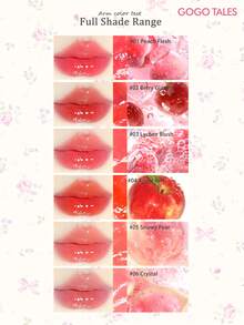 GOGO TALES Son môi dạng thỏi dưỡng ẩm màu hồng nhạt Sweet Pink Ballet, lên màu chuẩn nhưng không bết dính, giữ ẩm lâu trôi, bóng như gương, phù hợp cho trang điểm tự nhiên hàng ngày và thế hệ Gen Z. - #G03 Màu hồng vải - Xem 7