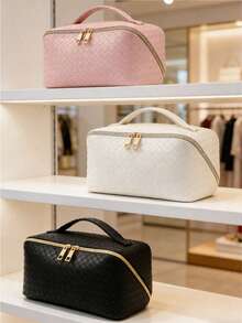 1pc High-Quality Large Capacity Convenient Pillow Makeup Bag, Travel Toiletry Organizer - Multicolor - View 4