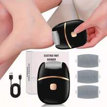Black Foot Grinding Machine, USB Charging, Easy To Carry And Use, Remove Dead Skin And Calluses From Feet, And Give You Smooth And Delicate Skin. You Can Freely Choose A Single Machine Or Add A Combination Of Replacing Grinding Heads Battery Capacity 400mAh - A - View 2