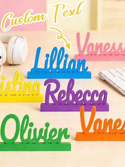 Personalized Nameplates, Custom-Text Office Nameplates, Custom Resin Name Tags, Available In A Variety Of Colors, Suitable For Bookshelves, Desks, Desktops And Office Decorations, Teacher Nameplates, Lawyer Nameplates, Decorative Nameplates, Office Desk And Study Desk Decorations, Home Decorations, Gifts For Colleagues And Superiors, Anniversary Gifts, Father's Day/Mother's Day Gifts, Teenager Gifts, Perfect Gifts For Book Lovers.