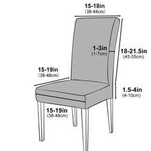 Funda elástica para silla de color sólido, fundas elásticas de LICRA para el hogar, fundas para asientos de sillas para cocina, comedor, banquete de boda, hogar PMNX - Gris - Ver 4