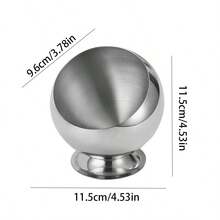 1个不锈钢餐厅酱料碗，斜口设计，创意水果皮碗，酒吧和KTV烟灰缸，防飞灰，耐摔耐用 - 彩色 - 查看 11