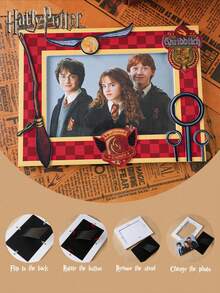 Warner Bros 1PC  Officially Licensed Photo Frame  Hermione Ron   Golden Snitch Peripherals Party Dress Up Props Replaceable Photo Fashionable Creative Room Desktop Decorations Birthday Surprise Gift - A - View 4