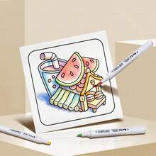 Sách tô màu Sweet Little Town với các họa tiết dễ tô, nổi bật với các nhân vật động vật đáng yêu, hoàn hảo để thư giãn và giết thời gian, món quà tuyệt vời cho bạn bè, các cặp đôi và gia đình, quà tặng Ngày của Mẹ, quà cho mẹ, quà tựu trường, đồ dùng học tập - Cửa hàng bánh kẹo - Xem 7