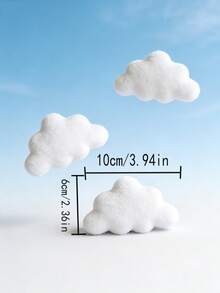 Infant Chef Theme Photography Outfit, 100 Days Celebration/Full Moon Photo/Family Interaction Shooting, Infant Photography Props, Chef Theme, Full Moon Photo Creative, INS Style Plush Cloud Photography Props, Newborn 100 Days Photo Background - Multicolor - View 10