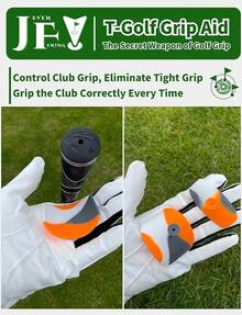 Golf Training Grip Aid - Golf Swing Trainer Tool Posture - Golf Club Grip AIDS For Outdoor/IndooTraining Grip Aid - Swing Trainer Tool Posture - Club Grip Aids For Outdoor/Indoor Swing PracticeTraining Grip Aid - Swing Trainer Tool Posture - Club Grip Aids For Outdoor/Indoor Swing Practicer Swing Practice - 1 Nhỏ + 1 Lớn - Xem 3