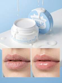 LAIKOU 1片莱寇牛奶滋养唇膜，8克去角质保湿丰唇膏，适合所有肤质，可用于自我护理 - 牛奶 - 查看 3