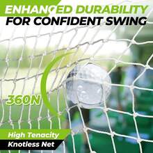Backyard Golf Practice Net With Golf Mat Portable Golf Hitting Net For Swing Training - Black - View 7