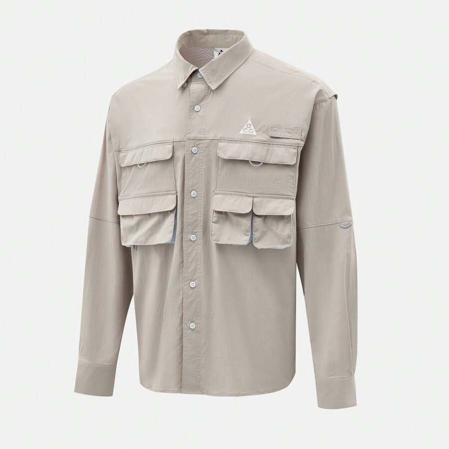 Nike 男士 AS U ACG DFADV UV ORB WEAVER 梭织长袖衬衫 HJ2466-009 - 黑色 - 查看 1