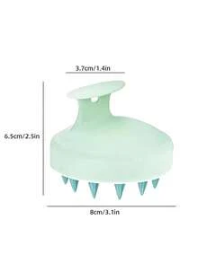Bàn chải mát-xa da đầu bằng silicon màu kẹo mới, dụng cụ gội đầu làm sạch gàu, mát-xa chống ngứa da đầu. - bàn chải gội đầu bằng silicon - Xem 11
