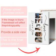 Collage de fotos de pareja personalizado, regalo del Día de San Valentín para él/ella, impresión de foto "Tú y yo", regalo de San Valentín personalizado, impresión de foto personalizada - Multicolor - Ver 15