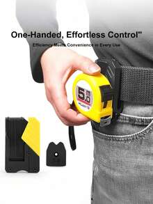 1pc Quick Release Buckle Electric Tool Belt Holder Hook, Versatile Tape Measure Hanger Clip - Multicolor - View 1