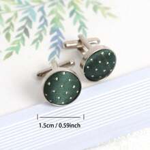 Nuevo Conjunto de corbatas, al por mayor, pajarita verde brillante, corbata Formal para hombre​​ Conjunto de gemelos para hombre, accesorios de y boda NQJZ - A - Ver 5