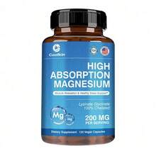 XEMENRY High Absorption Magnesium 200mg - Soothes Nerves, Improves Sleep, Promotes Bone And Muscle Health, Enhance Immunity - 120pcs - 120 viên nang - Xem 10