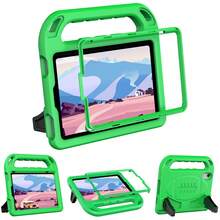 儿童平板电脑轻便手持平板电脑保护套，带屏幕保护膜，坚固防震手柄支架保护套 - 綠色 - 查看 18