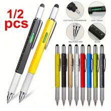 7-In-1 Handheld Screwdriver, Ballpoint Pen, Multi-Tool, Ruler, Screwdriver, Touch Screen Stylus, Level - 6-in-1 Stylus - View 8