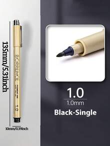 Bộ bút bi đầu nhọn Fine Point Series, 12+1 chiếc - Màu đen, đầu nhọn, bao gồm 16 kích cỡ bút khác nhau, bút chuyên dụng cho nghệ sĩ với ngòi 0.3-1.0mm, khô nhanh, mực đen không thấm nước, bộ bút vẽ minh họa đầu nhọn dành cho nghệ sĩ, thích hợp để phác thảo chi tiết, ghi chú, viết nhật ký, vẽ truyện tranh, thư pháp, vẽ kỹ thuật, vẽ tranh biếm họa. Ý tưởng quà tặng tuyệt vời cho mùa tựu trường 2026, đồ dùng văn phòng phẩm nghệ thuật. - Bộ - Xem 16