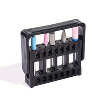 16-Hole Nail Drill Bit Holder Storage Box, Nail Art Tool Display Stand, Nail Drill Bit Organizer Rack - Multicolor - View 4