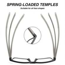 1pc Sports-Style Photochromic Multifocal Reading Glasses, 2-In-1 Progressive Lens With Light-Sensitive Tinting, Ultra-Light Frame With Minimalist Bicolor Non-Slip Temples Design, Suitable For Indoor/Outdoor, Office, Leisure & Reading - Red and Black - View 8
