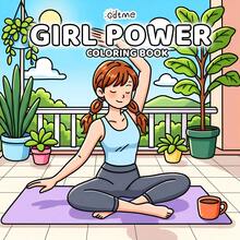 GDTME 一本描绘女孩生活的涂色书，可爱又温馨，歌颂女性的力量以及与朋友和宠物共度的美好时光。适合青少年和成人放松涂色，共24页，是送给女性、涂色爱好者、文具爱好者和美术用品爱好者的完美礼物。 - 彩色 - 查看 8