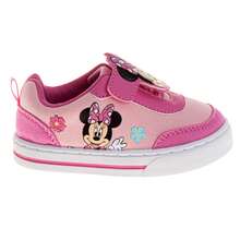 Disney Minnie Mouse Design Sneakers Girls - Soft Comfortable Casual Wear Everyday Play (Toddler Sizes 3-10) - 粉色 - 查看 2