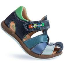 Pablosky Kids Flat Sandals - Blue - View 2