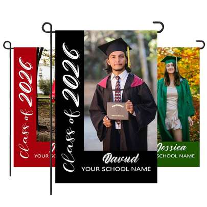 Personalized Photo Graduation Flag With Text Class Of 2026 Name For Graduation Party,Class Of 2026 Banner Graduation Yard Outdoor Decoration