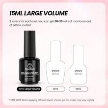 Beetles French Tip Gel Polish Set - White Pink Gel Nail Polish Set Soak Off LED With 2 Styles Bubble French Manicure Nail Art Sticker Sheets Home Salon Easter For Women - 純粹意圖 - 查看 7