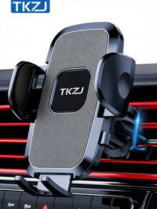TKZJ Auto-Grip Air Vent Car Phone Holder | Universal Stable Car Phone Mount Suitable For All Smartphones - Black - View 2