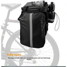 OFFBONDAGE Hard Shell Bike Trunk Bag Large Capacity Bike Shoulder Bag Waterproof Bike Rear Seat Rack Bag For MTB Cycling E-Bike - Black - View 2