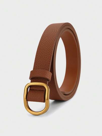 CARBLLY KARVE 1 Stück Damen Gürtel aus echtem Leder - eleganter Modegürtel mit metallischer Vintage-Schnalle, vielseitiges Accessoire für den täglichen Gebrauch