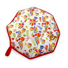 Tortillero Térmico Octagonal (Quetzales Rojos) Tonali / Tus tortillas calientes por más de 2 horas, técnología térmica patentada y 100% mexicana. - Ver 1