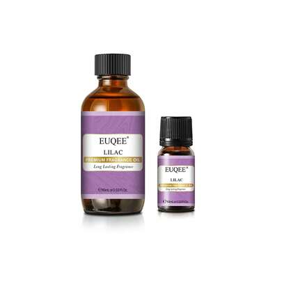 EUQEE 1pc 10ml/60ml Lilac Fragrance Oils For Diffuser Humidifier DIY Soap And Candles Making,Premiun Essential Oils For Home Aromatherapy Massage,Office Stress Relief,Improve Rough Skin,Multipurpose Aromatherapy,Gift For Friend