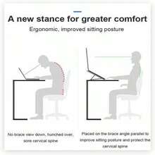Gift-Ready Ergonomic Laptop Stand - 3 Color Folding Stand With Ventilation, Adjustable Height For Posture & Portability - View 4