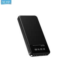YLYP 10000mAh 移动电源，超薄双 USB 输出，5V/2.1A USB-C 和 Micro USB 兼容充电，带 LED 显示屏和手电筒，适用于安卓/手机设备的移动电源 - 彩色 - 查看 10
