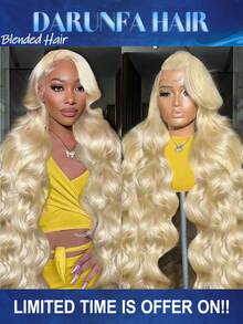 200密度高清10-34英寸5x5 13x4蕾丝前假发预剪5x5 13x4水波纹蕾丝前假发混合巴西原生人发8-34英寸预拔毛透明蕾丝前假发低价批发人发混合发#613蜂蜜金 - S613 - 查看 1