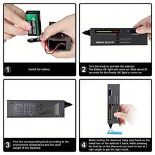 KLONKEE 钻石测试仪，高精度珠宝钻石测试仪，导热系数测量仪 - 专业钻石宝石测试笔，配备20倍放大镜和镊子，适合新手和专家使用 - 彩色 - 查看 5