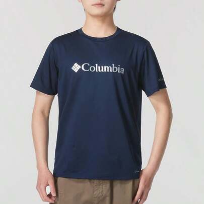  Camiseta gráfica Columbia Park™ para hombre, ropa deportiva suave y cómoda para uso casual al aire libre y diario de manga corta, AE0543465