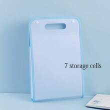 1pc A4 Accordion File Organizer, 7-Pocket Expanding File, Waterproof, Suitable For Receipts In School And Office Document Organization. - Multicolor - View 9