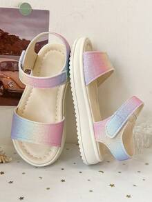 Children's Multi-Color Patterned Sandals, Size 26 - 36 | Adjustable Laces With Color-Matched Design For Summer Shoes | Soft Sole, Suitable For Beach, Pool And Outdoor Play - Beige - View 8