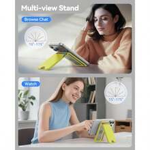 For MagSafe Wallet 5 Card Holder With Stand Magnetic Phone Wallet Stand For IPhone 17/16/15/14/13/12  Max Air Plus Series RFID Blocking Vegan Leather  Yw - Màu vàng huỳnh quang - Xem 2