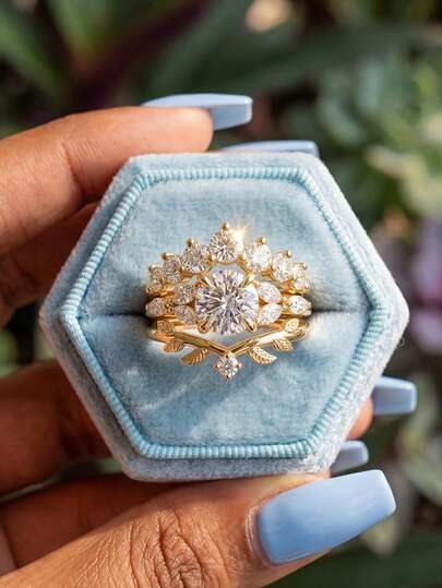 1 Set 925 Sterling Silver Fashion Personalized Niche-Style Retro British Royal Vintage Rings, 2pcs Minimalist Pave Diamond Rings, Exquisite Jewelry, Women's Gift, Elegant Versatile, Daily Wear, Suitable For Party, Ball Decoration, Women's Luxury Gift